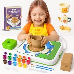 Pottery Wheel for Kids - Magical Unicorn Art Kit, Pink Fantasy Crafts Gift for Girls Ages 5-12, Complete Pottery Set with Painting Tools in Saudi Arabia