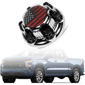 6 Lugs Plating Wheel Center Cap Compatible with Silverado Suburban Avalanche Tahoe Express&Savana Sierra Yukon 16" 17" Wheels in Saudi Arabia