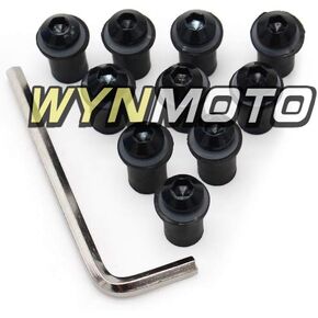 Windshield Bolts Screws Well Nuts Washers For Yamaha YZF R6 2006 2007, Works on OEM or Aftermarket Windshield Hardware Installation,10 Set Black Color in Saudi Arabia