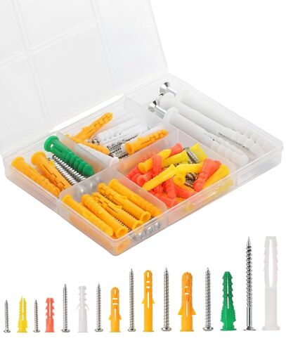 مستر. Pen- مثبتات ومسامير للحوائط الجافة، 190 قطعة، مجموعة متنوعة، طقم مرساة ومسامير للحوائط الجافة، طقم مرساة ومسامير للحوائط الجافة، براغي ومرساة للحوائط الجافة، مرساة للحوائط الجافة in Kuwait