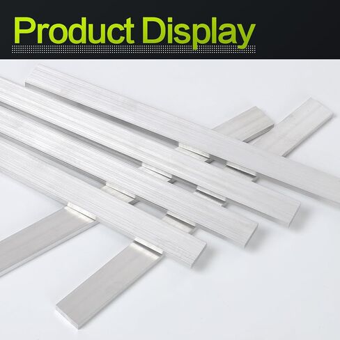 6 Pieces 1/8" (3mm) x 1" (25mm) Square Aluminum Flat Bar 12" Long Length 6061 Aluminum Flat Plate General Purpose Plate, T6511 Solid New Mill Stock in Kuwait