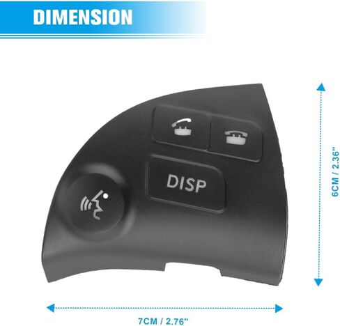 2Pcs Left and Right Side Steering Wheel Volume Control Switch Button Fit for Lexus ES350 3.5L 2007-2010 Replace 84250-33190-C0 in Kuwait