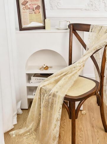 Gold Table Runner 20FT Long Graduation Decorations for Prom Send off 2024 Sequin Glitter Thin Mesh Table Runner Roll for Wedding Centerpiece Table Decoration for DIY Home Decor in Kuwait