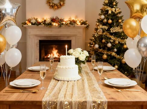 Gold Table Runner 20FT Long Graduation Decorations for Prom Send off 2024 Sequin Glitter Thin Mesh Table Runner Roll for Wedding Centerpiece Table Decoration for DIY Home Decor in Kuwait