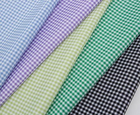 YYCRAFT Gingham Fabric by The Yard 60" Wide Poly Cotton Blend, for Sewing, Quilting, Crafts, Tablecloths, Clothing(2 Yards,Baby Blue) in Saudi Arabia