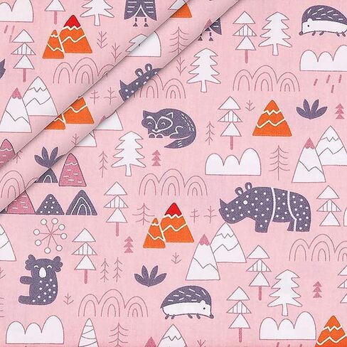 8 Pcs Floral Cotton Fabric - for DIY Decorations Sewing Craft Precut Quilt Sewing Quilting Fabric (19.6" x 19.6") in Saudi Arabia