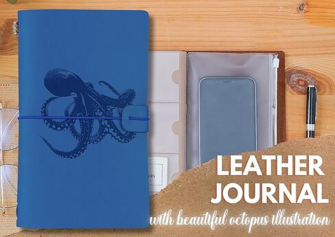 InnoBeta Octopus Gifts for Women/Men, Gifts for Octopus Lover, Octopus Journal, Notebook, Sketchbook, Travel Diary, 7.8x5 Inches in Saudi Arabia