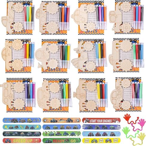 Outer Space Craft Kit for Kids – 12PCS Galaxy-Themed DIY Set with Astronauts, 4-Color Markers, Slap Bracelets & Word Game – Space Birthday Party Favors for Boys & Girls. in Saudi Arabia