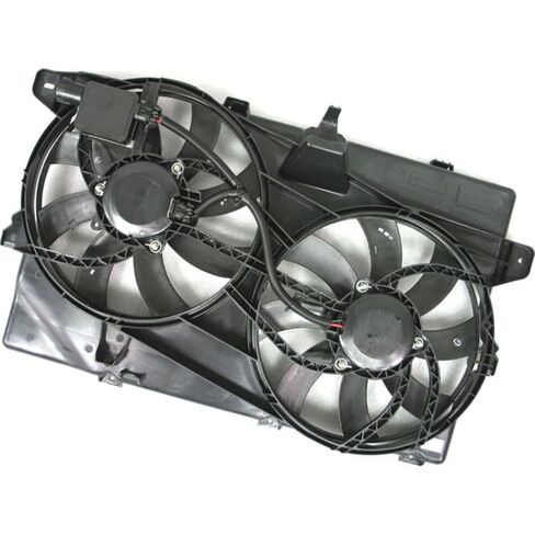 Dual Radiator and Condenser Fan Assembly for Ford Edge 2007 2008 2009 2010 2011 2012 2013 for Lincoln MKX 2007 2008 2009 2010 2011-2013 Replacement 7T4Z8C607A, CT4Z8C607B 1 X in Saudi Arabia