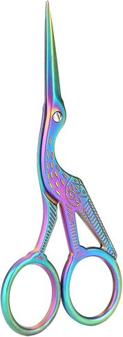 Colorful Stainless Steel Crane Scissors, Exquisite Appearance, Incisive Blades, for Embroidery, Sewing, Crafting in Saudi Arabia