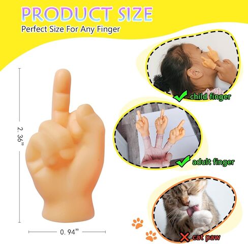 أيدي صغيرة، 30 قطعة من الأصابع الوسطى، هدايا مضحكة لحفلات البالغين، تصميم واقعي لتزيين عيد الميلاد in Kuwait