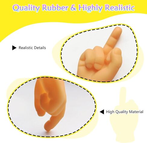 أيدي صغيرة، 30 قطعة من الأصابع الوسطى، هدايا مضحكة لحفلات البالغين، تصميم واقعي لتزيين عيد الميلاد in Kuwait