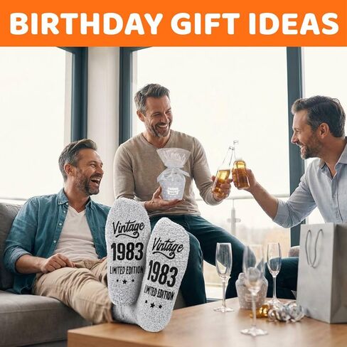 أفكار هدايا عيد الميلاد الأربعين للرجال من HAPPYPOP - جوارب لعمر 40 عامًا، هدايا عيد ميلاد 1984، أفضل الهدايا لرجل في منتصف العمر بعمر 40 عامًا in Kuwait
