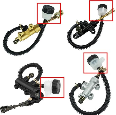 RAYANA Rear Brake Master Cylinder Tank Oil Cup Fluid Bottle Reservoir For Motorcycle Dirt Bike Pit Bike ATV,1930854 in Saudi Arabia