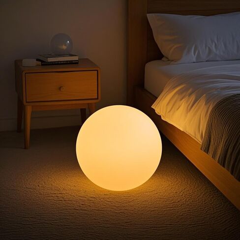 مصباح كرة LED مقاس 12 بوصة، ضوء كرة متوهج متغير مع جهاز تحكم عن بعد، مصباح أرضي ناعم قابل للتعتيم، مصباح مزاج قابل لإعادة الشحن، أضواء ليلية لاسلكية مزخرفة مقاومة للماء لفناء غرفة النوم المنزلية والحضانة in Kuwait