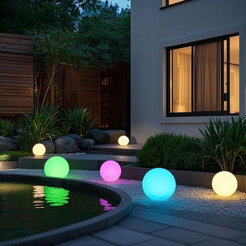 مصباح كرة LED مقاس 12 بوصة، ضوء كرة متوهج متغير مع جهاز تحكم عن بعد، مصباح أرضي ناعم قابل للتعتيم، مصباح مزاج قابل لإعادة الشحن، أضواء ليلية لاسلكية مزخرفة مقاومة للماء لفناء غرفة النوم المنزلية والحضانة in Kuwait