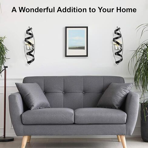 Lily’s Home Pillar Candle Wall Sconces, Hanging Iron Metal Decor Art Set of 2 in Kuwait