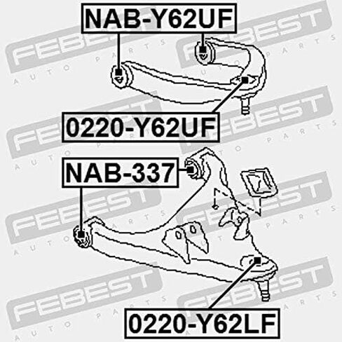 وصلة كروية للذراع السفلي الأمامي فبراير 0220-Y62LF Oem 54500-1LB0A in Saudi Arabia