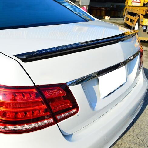 Trunk Spoiler Compatible with 2010-2016 Mercedes Benz E-Class W212 Sedan, A Style ABS Rear Deck Lip Wing by IKON MOTORSPORTS, 2011 2012 2013 2014 2015 in Saudi Arabia