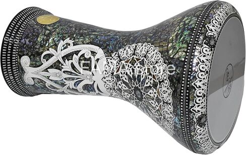New Gawharet El Fan Drum Darbuka tabla doumbek 17/17.5 inch inlaid mother of pearl with free bag (Sea Star) in Kuwait