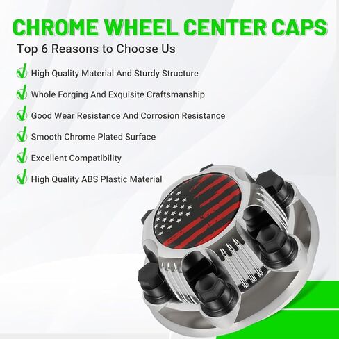 6 Lugs Plating Wheel Center Cap Compatible with Silverado Suburban Avalanche Tahoe Express&Savana Sierra Yukon 16" 17" Wheels in Saudi Arabia