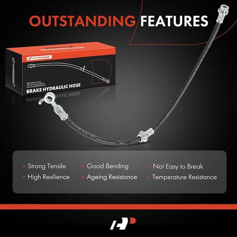 A-Premium Front Passenger Side Brake Hydraulic Hose Compatible with Select Nissan Models - Kicks 2018-2023 - Replace# 462105RB0B in Saudi Arabia