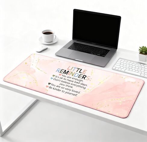 Christian Mouse Pad - Be Still and Know That I Am God Psalm 46:10 - Inspirational Religious Desk Accessory - Non-Slip Rubber Base - Gold Sparkle Design in Saudi Arabia