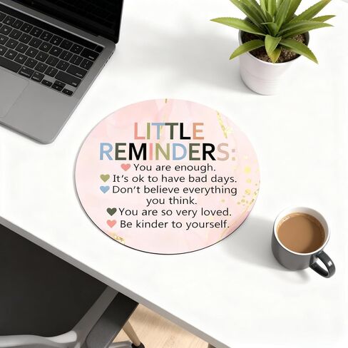 Christian Mouse Pad - Be Still and Know That I Am God Psalm 46:10 - Inspirational Religious Desk Accessory - Non-Slip Rubber Base - Gold Sparkle Design in Saudi Arabia