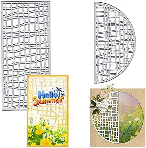 3pcs 3D Background Border Die Cuts for Card Making, Round Rectangle Square Frame Cutting Dies Scalloped Nesting Dot Dies for Paper Craft DIY Decor Card Making Scrapbooking Paper Album Stamp in Saudi Arabia