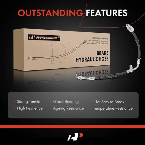 خرطوم هيدروليكي لفرامل الراكب الأمامي A-Premium متوافق مع موديلات مختارة من Mazda - 6 2009 2010 2011 2012 2013 - استبدال # GS3L43980A in Saudi Arabia