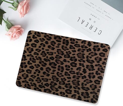 جراب MOSISO متوافق مع جهاز MacBook Air 15 بوصة 2025 2024 2023 M4 A3241 M3 A3114 M2 A2941، غطاء صلب مطلي بجلد البولي يوريثان وبقع الفهد المضادة لبصمات الأصابع ولوحة المفاتيح لجهاز MacBook Air 15 بوصة، بني in Saudi Arabia
