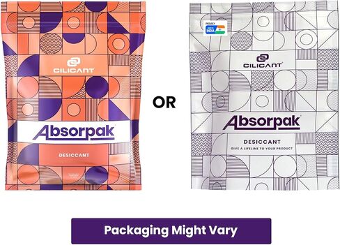 Absorpak Desiccant Pouches - 200 pcs Pack, Moisture Absorbers for Shoes, Jewelry, Clothes or Electronics, Ideal for Households, Food Pantries, Dried Food, Pet food, for Moisture, Medium in Saudi Arabia
