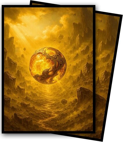 MTG Card Sleeves - Element Series (Earth/Fire/Wood/Water/Dark) - Ultra Clear Front & Matte Finish Back, 100 Count Standard Size Matte Art Sleeve for Magic The Gathering (Void's Gaze) in Saudi Arabia