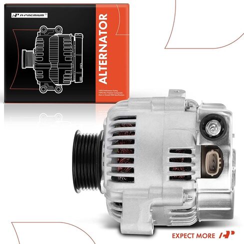 A-Premium Alternator Compatible with Toyota 1993-1998 Supra L6 3.0L & Lexus 1995-1995 SC300 L6 3.0L,12V 100A CW 6-Groove Pulley, Replace# 101211-7020 in Saudi Arabia