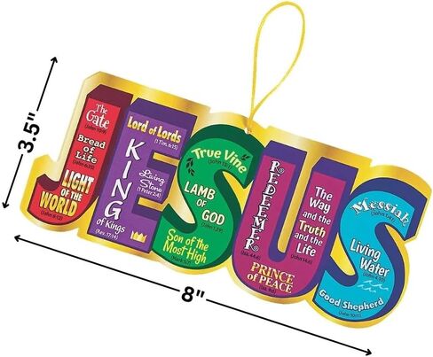 Fun Express Scratch 'N Reveal Names of Jesus - نشاط حرفي تفاعلي للأطفال - مثالي لمستلزمات مدرسة الكتاب المقدس التعليمية للحرف المسيحية وتعلم الكتاب المقدس في مدرسة الأحد - 12 قطعة in Saudi Arabia