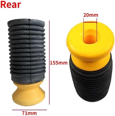 2Pcs Front Rear Suspension Shock Absorber Dust Cover Bump Stop 33536781684 31336778780 For BM F07 GT 520d 528i 530d 535i 550ix(2Pcs Front) in Saudi Arabia