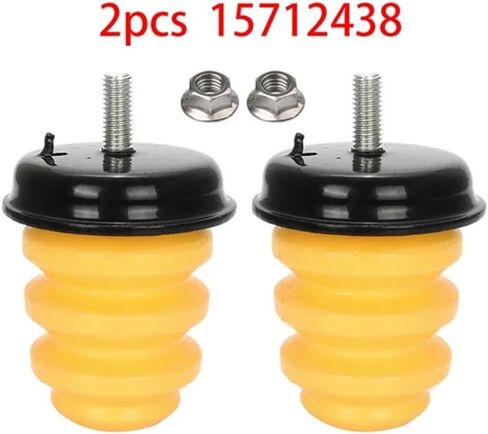 2Pcs Rear Axle Rubber Shock Absorber Bump Stop Bumper Spring 15712438 Front Arm 15153958 For Sierr For Chev Silvera 1500(2Pcs Rear) in Saudi Arabia