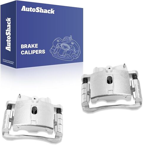 AutoShack Rear Brake Calipers Red Replacement for 2001-2010 Chevrolet Silverado 2500 HD 2001-2010 GMC Sierra 2500 HD 2003-2009 Hummer H2 2-PC in Saudi Arabia