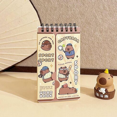 Student Portable Mini Capybara Kawaii Cartoon Student Stationery Planner Notebook Diary Notepad School Supplies(Magic) in Saudi Arabia