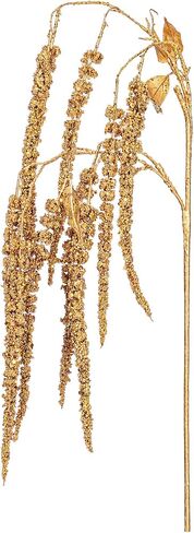 Vickerman 44" Artificial Champagne Amaranthus Spray - Includes 2 Sprays per Pack - Decorative Champagne Flower Spray - Faux Spray - Flowers for Flower Arrangement in Saudi Arabia
