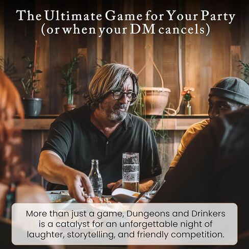 Dungeons & Drinkers: A Tavern Favorite | Easy DND Themed Card Game for TTRPG Fans | Pickup Anytime | D&D Themed Gift in Saudi Arabia