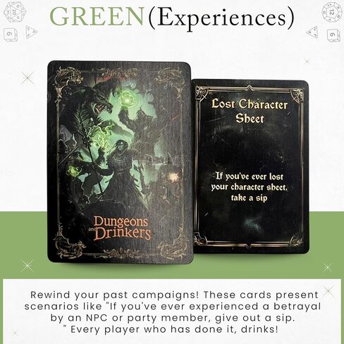 Dungeons & Drinkers: A Tavern Favorite | Easy DND Themed Card Game for TTRPG Fans | Pickup Anytime | D&D Themed Gift in Saudi Arabia
