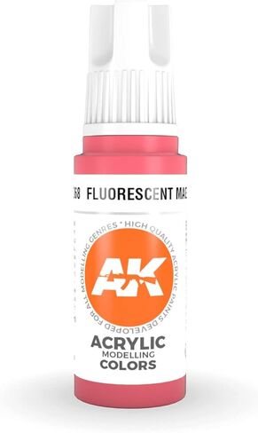 AK Interactive 3rd Gen Acrylic Fluorescent Magenta 17ml in Saudi Arabia