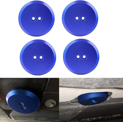 محول وسادة جاك مصنوع من مادة مؤكسدة لكورفيت C7/C6 الترباس على نقاط جاك مقبس أرضية من الألومنيوم 4 قطع (أزرق) in Kuwait