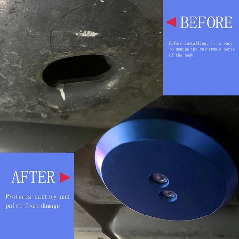 محول وسادة جاك مصنوع من مادة مؤكسدة لكورفيت C7/C6 الترباس على نقاط جاك مقبس أرضية من الألومنيوم 4 قطع (أزرق) in Kuwait