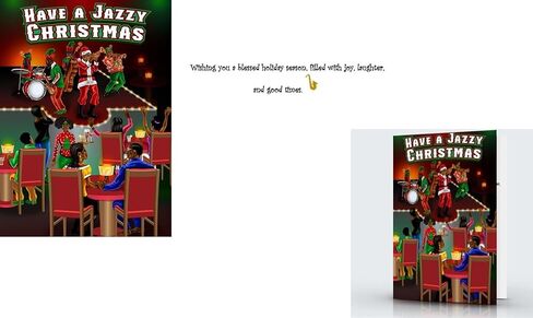 African American Christmas Holiday greeting cards in Saudi Arabia