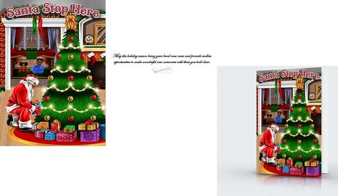 African American Christmas Holiday greeting cards in Saudi Arabia