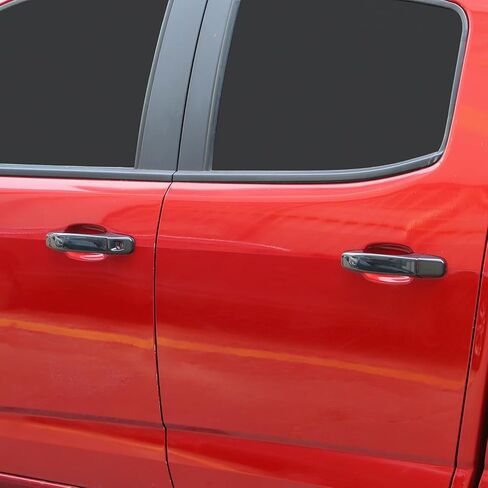أغطية مقابض الأبواب الخارجية من Linskip متوافقة مع 2023 2024 2025 Chevy Colorado & GMC Canyon، واقي مقبض الباب لملحقات شيفروليه كولورادو الخارجية (أسود) in Saudi Arabia