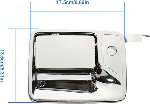Chrome Exterior Door Handle fit for F250 F350 F450 F550 Super Duty Truck 1999-2016 Excursion 2000-2006 Outer Front and Rear Left Right Door Handles 7C3Z2522405AA FL 7C3Z2522404AA FR 4Pcs in Saudi Arabia