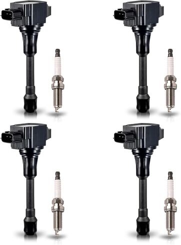 ENA Pack 4 Ignition Coil Iridium Spark Plug 2007 2008 2009 2010 2011 2012 2013 Compatible with Nissan Suzuki Altima Cube Frontier Sentra Versa Rogue Equator L4 Coils for UF509 C1506 22448EA000 97292 in Saudi Arabia